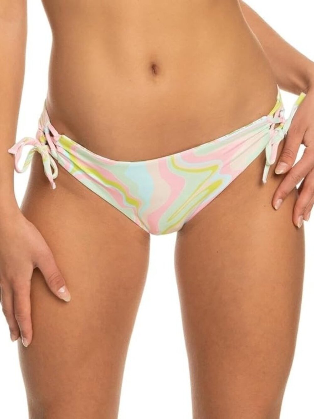 Roxy Juniors Tropics Hype Hipster Side Tie Swim Bottom ( M )